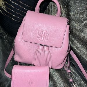 Tory Burch dusty rose backpack
